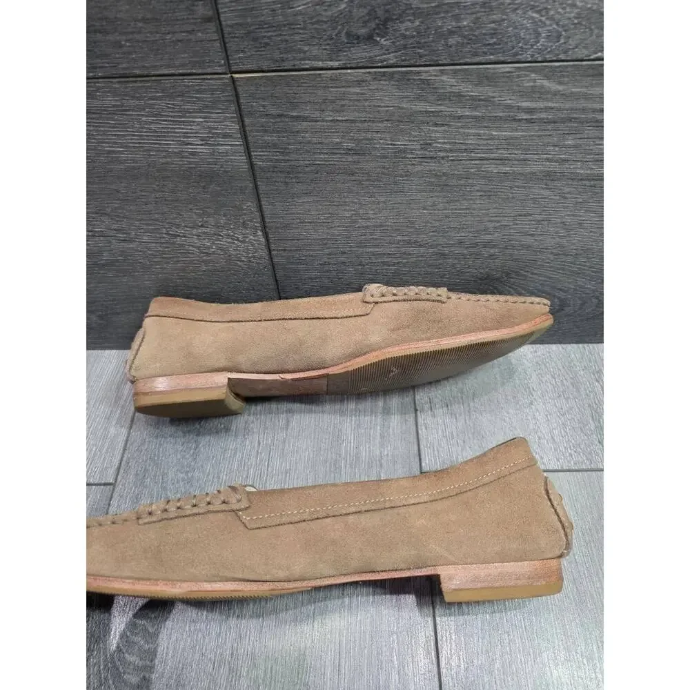Tod's Gommino suede loafers classic penny slot TAN COLOR size 39 1/2 S000147